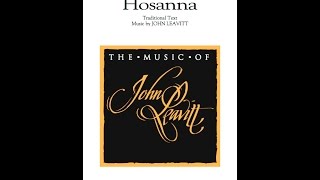 ANTIPHONAL HOSANNA 2Part Choir  John Leavitt [upl. by Nomrah]