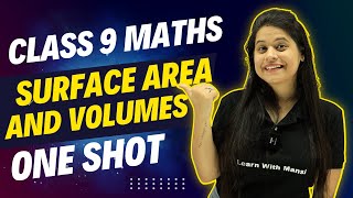 Surface Areas And Volumes  One Shot  Class 9 Maths [upl. by Annais]