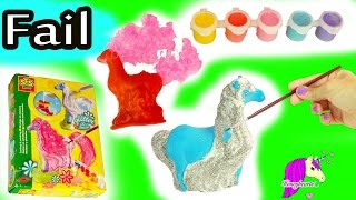 Big Fail  Make Your Own Mold  Paint Fantasy Horses Glitter amp Hair Do It Yourself Craft Video [upl. by Brader194]