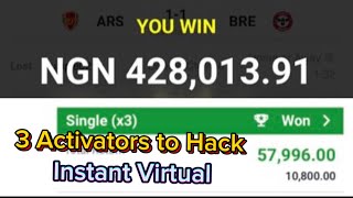 Top 3 High Scoring Teams Activator to Win 500k on Sportybet Instant Virtual [upl. by Millard795]