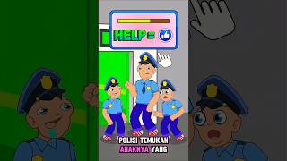 Bantu pak polisi temukan anaknya yang asli🎭👨‍👧‍👦🚼 shorts roblox minecraft [upl. by Gentes]