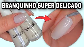 ESMALTAÇÃO USANDO O CRISTAL E RENDINHA DA RISQUÉ [upl. by Etolas358]