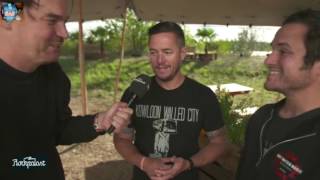 Thrice  Interview  Highfield Festival  19082016 [upl. by Akcimehs]