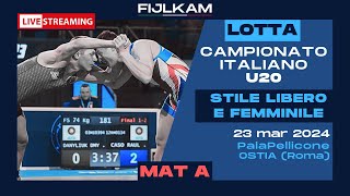 LOTTA  Campionato Italiano U20 SLF 2024  Mat A [upl. by Granthem]