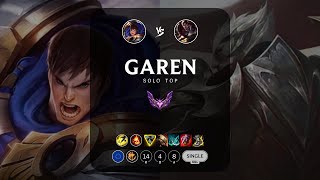 Garen Top vs Darius  EUW Master Patch 143 [upl. by Emmalyn]