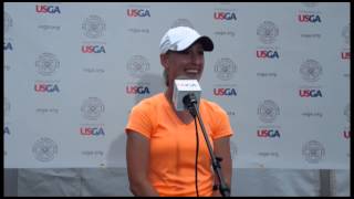 Alli Weaver reflects on her second day at the US Womens Open [upl. by Yrkcaz150]