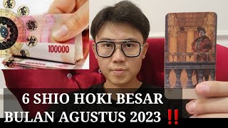 6 SHIO HOKI BESAR DI BULAN AGUSTUS 2023 ‼️BANYAK KEBERUNTUNGAN DATANG [upl. by Schmidt]