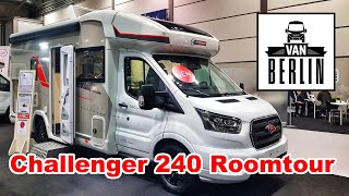 Challenger 240 Modell 22 Roomtour auf der Messe Touristik Caravaning TC Leipzig 2021  2 Eingänge [upl. by Pomfrey]