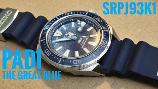 The great blue PADI SEIKO Prospex SRPJ93K1 Review german deutsch [upl. by Morra139]