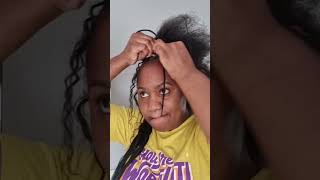 😍 Trending Cornrow Braids hairstyle wcurly hair on 4C natural hair braids hairstyles 4chair [upl. by Viv]