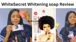 White Secret Whitening body amp face soap  how to use it and glow💯 HONEST REVIEW [upl. by Ashman]