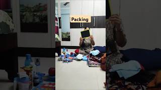 ఈ luggage pack చేసేసరికి నా తల ప్రాణం తోకకి వచ్చింది 🙃 youtubeshorts viralvideo [upl. by Ynnaffit]