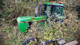 RECOVERING ABANDONED JOHN DEERE FARM TRACTOR [upl. by Owiat]