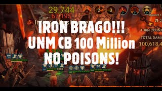 UltraNightmare 21 Raid Shadow Legends team featuring Iron Brago100 Million damage NO Poison [upl. by Anivid]