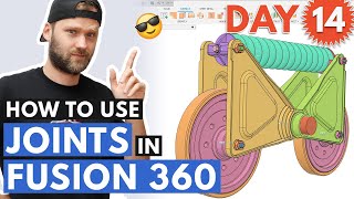 How To Use Joints in Fusion 360  Day 14 [upl. by Novej358]