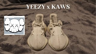 YEEZY x KAWS Lace Style Ways to tie your Yeezys [upl. by Marbut]