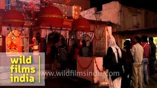 View of Shri Kamleshwar Mahadev temple at night in Srinagar Garhwal [upl. by Ahsrav198]