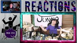 JUNNA PainkillerJudas Priest Drum Cover Reaction reaction [upl. by Lanna695]