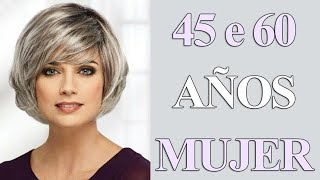 CORTE PELO CORTO PARA MUJER DE 45 A 60 AÑOS  CORTE DE CABELLO [upl. by Avek282]