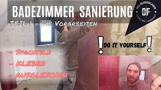 BADEZIMMER SANIERUNG von Anfang bis Ende TEIL 1 [upl. by Gney]