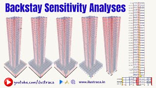 Backstay Sensitivity Analyses  Tall Buildings  ilustraca  Sandip Deb [upl. by Kappel802]