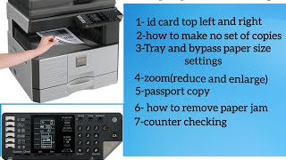 how to basic operation sharp copier 6020232631 [upl. by Ainevuol]