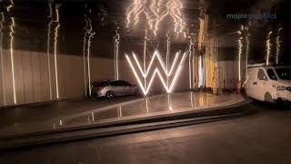 W Hotel Melbourne Porte Cochere Feature Lighting [upl. by Nella]