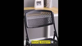 Folding chair a lightweight and stackable seat that is easy to move and saves space [upl. by Beach]