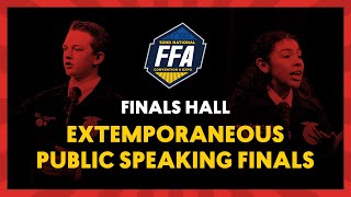 Extemporaneous Public Speaking Finals  2019 National FFA Convention amp Expo [upl. by Ajiak366]