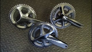 Shimano Ultegra R8000 Chainset vs 6800 amp 5800 [upl. by Elrod]