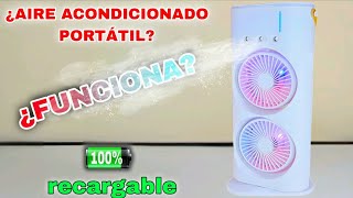 Aire Acondicionado Portátil Recargable ¿Enserio Sirven [upl. by Rawde]