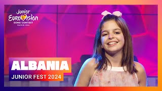 Nikol Çabeli  Vallëzoj  🇦🇱 Albania  National Final Performance  Junior Eurovision 2024 [upl. by Ecineg]