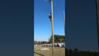 Lineman Pole Climbing [upl. by Auqinet]