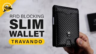 TRAVANDO Mens Slim Wallet with RFID on Amazon  Is It Worth It [upl. by Essilec879]