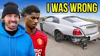 THE TRUTH ABOUT MARCUS RASHFORDS WRECKED ROLLS ROYCE WRAITH [upl. by Wallack768]