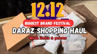 My daraz shopping haul  my biggest daraz shopping haul in affordable prices with links [upl. by Anual]