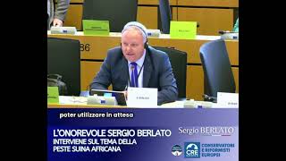 L’intervento dell’on Sergio Berlato in Commissione AGRI sul tema della Peste Suina Africana [upl. by Sida]