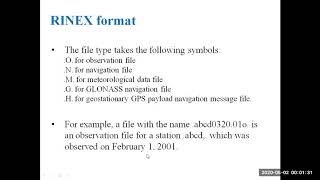 RINEX Format [upl. by Mairhpe]