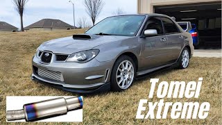 Best Exhaust For A Subaru STI  Tomei Extreme TI  Install amp Review [upl. by Fillian17]