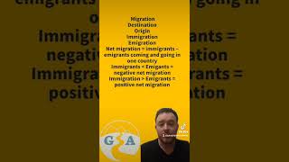 Net migration immigration emigration igcse alevel [upl. by Munshi]