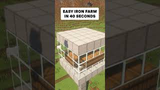 Easy Iron Farm 120119 in Minecraft [upl. by Naylor]