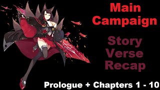 Azur Lane  Main Campaign  Recap  Prologue  Chapters 1  10 [upl. by Molahs]