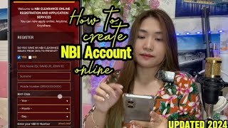 Paano gumawa ng NBI Account online  NBI Clearance 2024 [upl. by Aidnis]