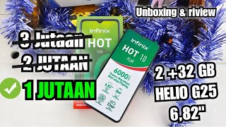 Rp 13 Juta Unboxing dan Riview infinix Hot10 Play indonesia [upl. by Olinad]