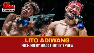 LITO ADIWANG LUBOS ANG TUWA SA PAGKAPANALO LABAN KAY JEREMY MIADO [upl. by Kra]