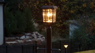 Grand Prairie Bulb Solar Light – WallPier3” Fitter Mounts  Solar Lights for Any Outdoor Setting [upl. by Hjerpe]