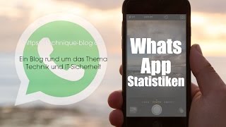 WhatsApp  Statistiken anzeigen und zurücksetzen [upl. by Lyrrehs]