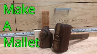 Make Wooden Mallets  Joiners Mallet  Carvers Mallet [upl. by Yelrahc]