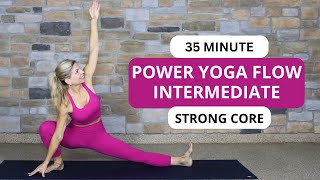 Power Vinyasa Flow Intermediate  Strong Core and Total Body Practice  Yoga 413 with Tauni [upl. by Carolynne644]