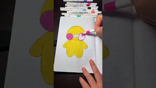 Vẽ búp bê giấy vịt con bupbegiay diy hoathinh art drawing [upl. by Orlene]